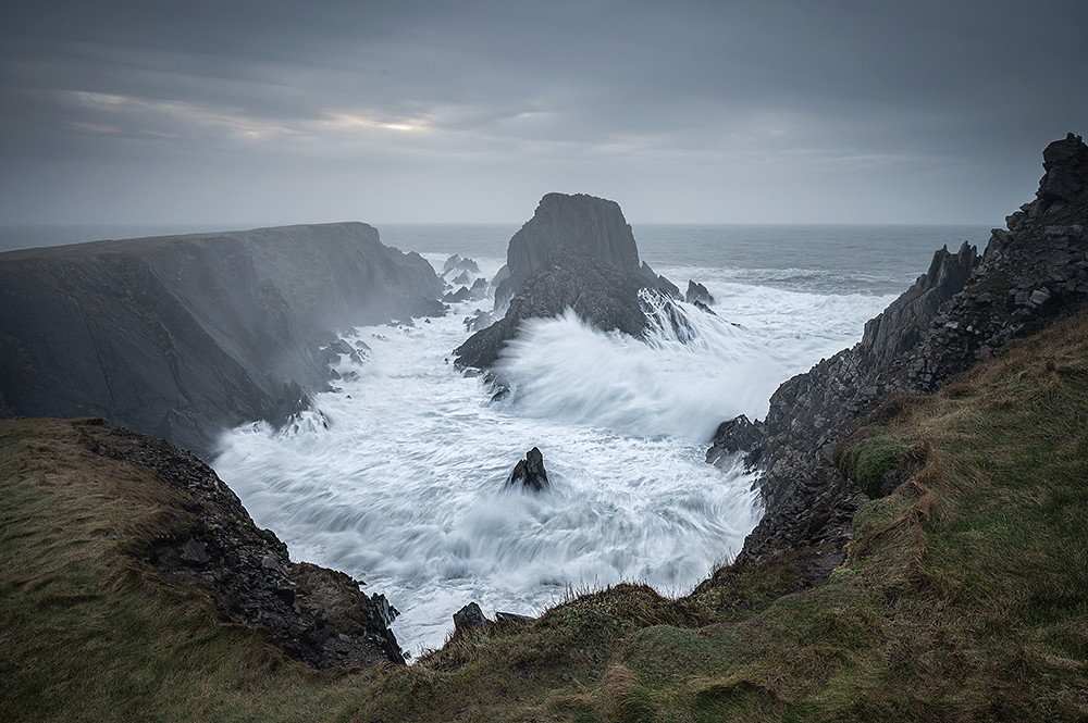Scenic view of Malin Head Ireland dramatic coastal landscape