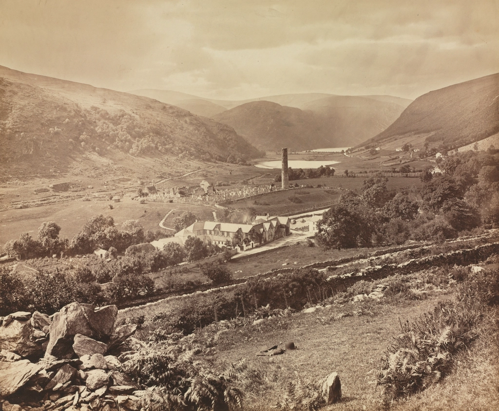 Glendalough valley County Wicklow Ireland monastic ruins lake